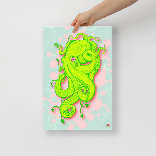 Octo-Green Poster