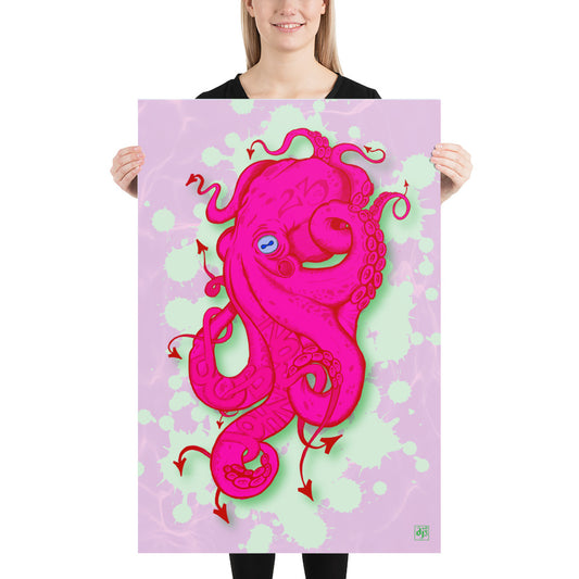 Octo-Magenta Poster