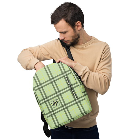 DJ23 Green Tartan Backpack